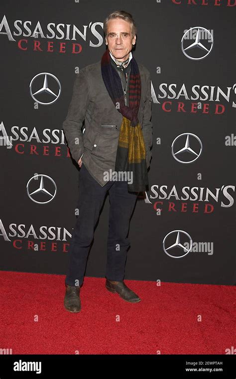 actor Jeremy Irons attends the "Assassin's Creed" Special Screening on ...