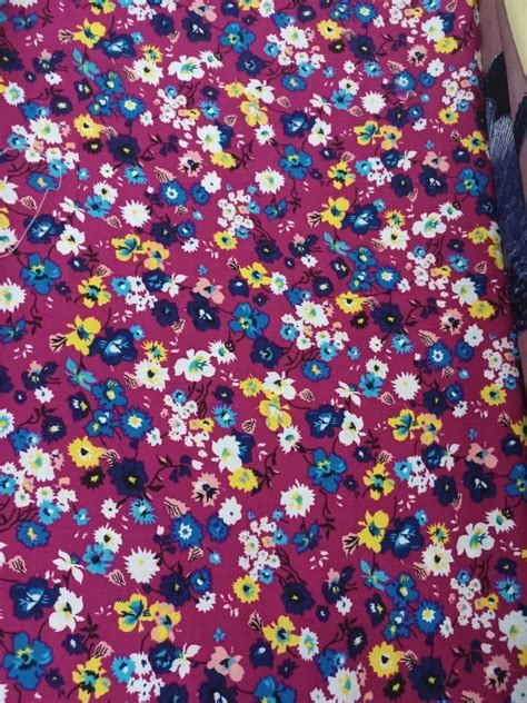 Discharge 14 Kg Floral Printed Rayon Fabric At Rs 75 Meter In Chennai