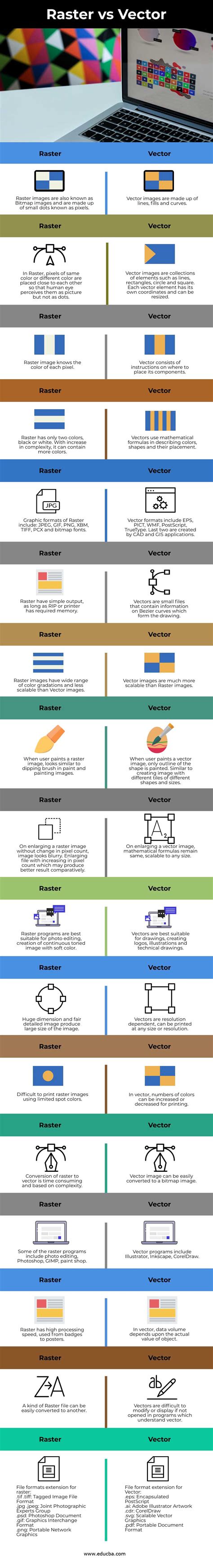 Raster vs Vector | 17 Amazing Comparisons of Raster vs Vector