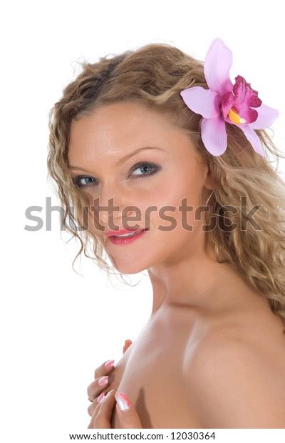 Portrait Nude Blonde Blue Eyes On Stock Photo Shutterstock