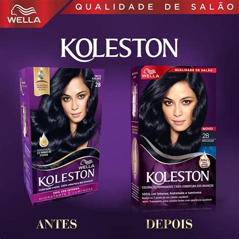 Preto Azulado Qual Melhor Tinta - Tinta de Cabelo Wella Koleston 28 Preto Azulado - Drogaria Sao Paulo