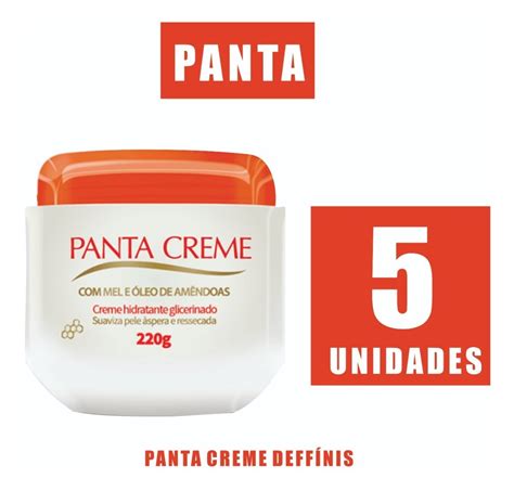 Kit 5 Unidades Panta Creme Original Déffinis 220g Brinde