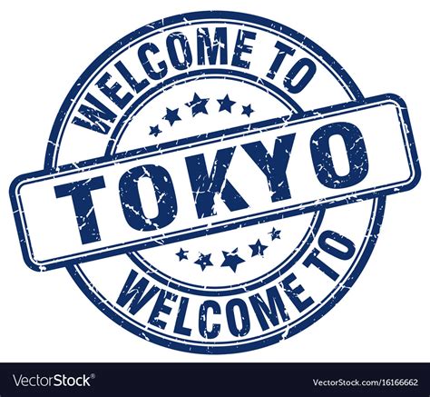 Welcome To Tokyo Royalty Free Vector Image Vectorstock