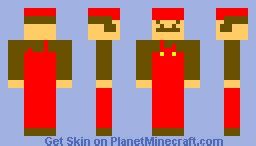 8-Bit Mario Minecraft Skin