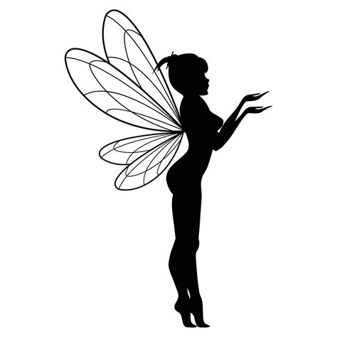 Cute Fairy Silhouette Illustration Graphic 16268880 Vector Art At Vecteezy