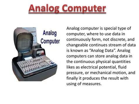 Ppt Analog Computer Definition Examples Types Characteristics And Advantages Powerpoint