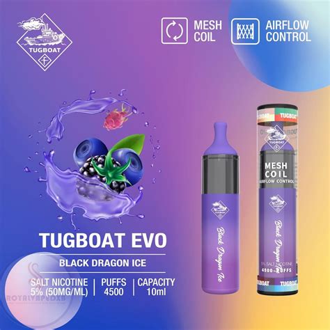 Tugboat Evo Puffs Disposable Vape New Flavors In Uae