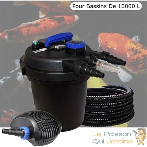 Kit Filtre Pression 11W Complet Pour Bassins De 10000 L Pompe 6000 L