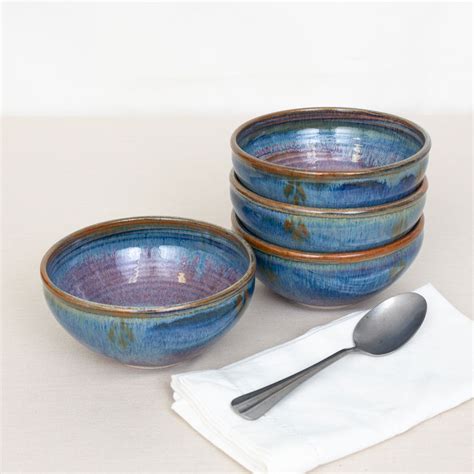 Aurora Cereal Bowls Set Of 4 Sunset Canyon Pottery