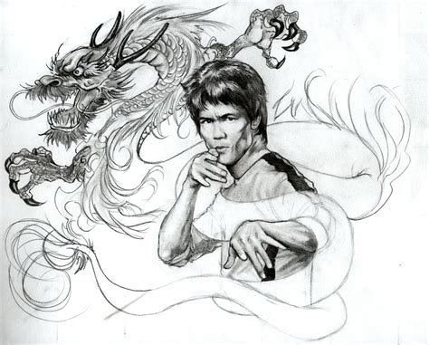 Bruce Lee Coloring Pages Pin By Milton Wong On Bruce Lee Drawings By