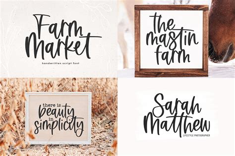 Modern Farmhouse Font Bundle Cricut Fonts Farmhouse Fonts - Etsy