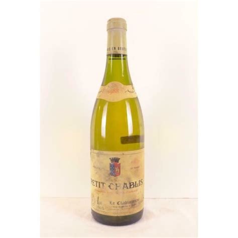 Petit Chablis La Chablisienne Blanc Bourgogne La Cave Cdiscount