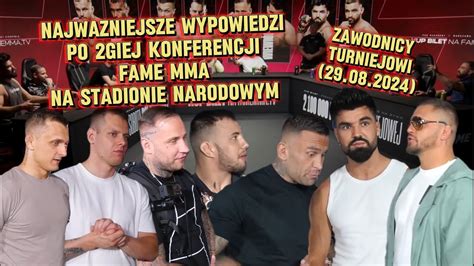 WSZYSTKIE NAJWAZNIEJSZE WYPOWIEDZI PO 2 KONFERENCJI FAME MMA NA