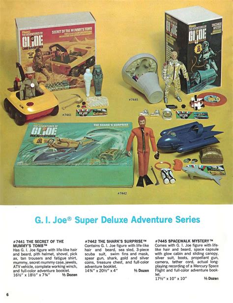 Gi Joe Super Deluxe Adventure Series Sets 1971 Vintage Toys 1970s