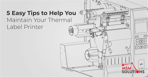 Thermal Label Printer 5 Tips For Thermal Label Printer Maintenance