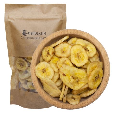 Chipsy Bananowe 0 5kg Banany Chips Suszone DeliBakalie 9922120524