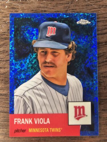 2022 Topps Chrome Platinum Frank Viola Blue Mini Diamond 199 Twins EBay