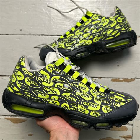 Nike Air Max 95 Neon Repeat All Over Print Logo 🧪... - Depop