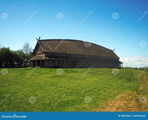 Viking Longhouse Stock Image Image Of Wooden Danish 3352393