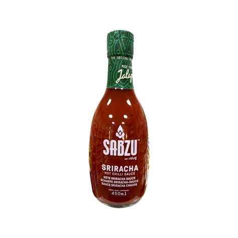 Sabzu Sriracha Hot Chilli Sauce 450ml Reissack Asiatische Lebensmittel