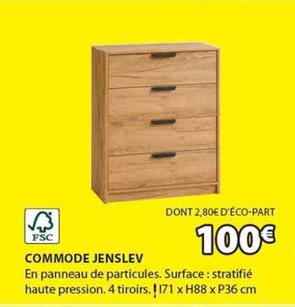 Promo Commode Jenslev Chez Jysk Icatalogue Fr