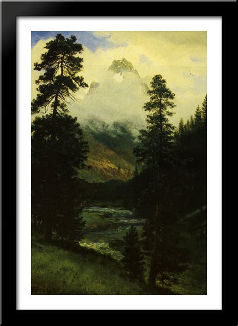 Landers Peak X Large Black Wood Framed Print Art By Albert