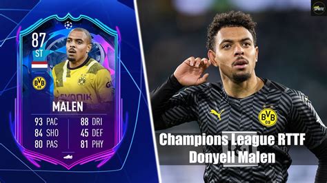 Stabile Karte DONYELL MALEN 87 UCL RTTF Player Review FIFA