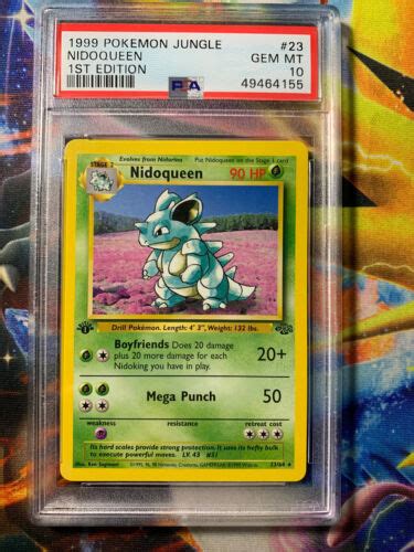 Pokemon St Edition Jungle Nidoqueen Non Holo Psa Gem Mint