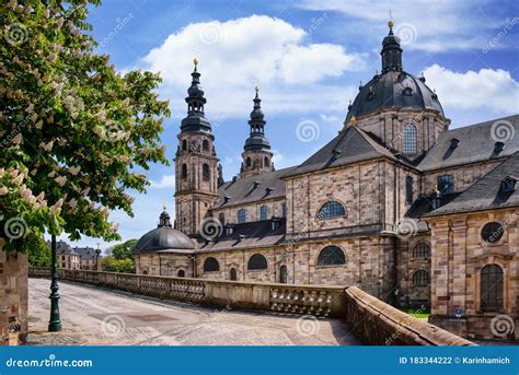 Cathedral in Fulda, Germany. Fulda Cathedral is the Former Abbey Church ...