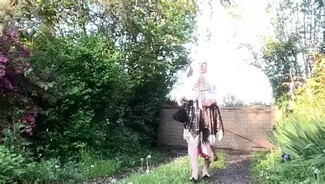 Dressed With A White Skirt And Orange Striped Blouse For A Night Out Gay Porn XHamster