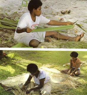 Babasiga: Fijian woman making mats