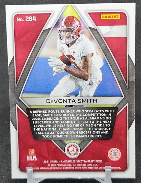 2021 Panini Chronicles Draft Picks Football DeVonta Smith Rookie 284