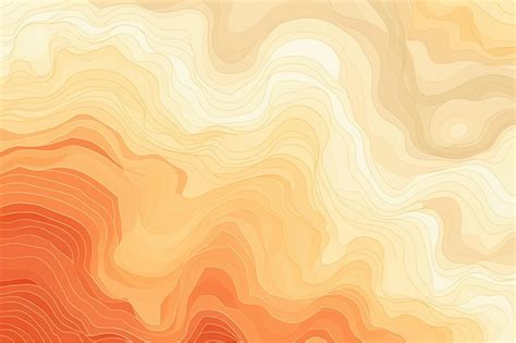 Cream Topographic Map Background Premium Ai Generated Image