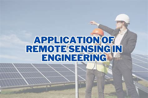 Application Of Remote Sensing In Engineering Spatial Post