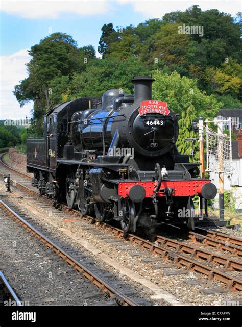 Ivatt Class Mt Steam Locomotive At Bewdley On The Severn Valley