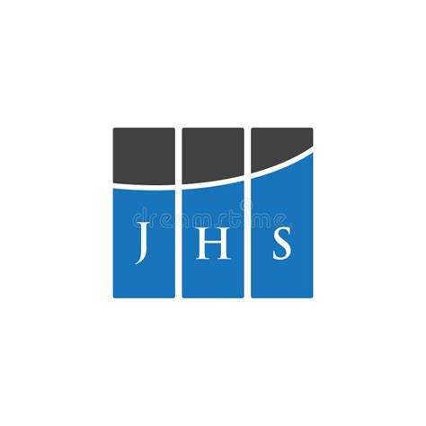 JHS Letter Logo Design on WHITE Background. JHS Creative Initials Letter Logo Concept Stock ...