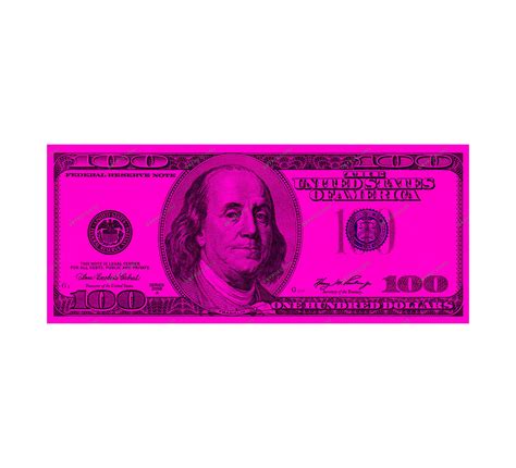 Pink Money 100 Dollar Bills Png Us One Hundred Dollar Bill Etsy