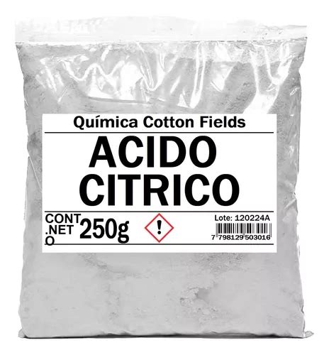 Cido C Trico Anhidro Puro Apto Alimentos X G Envios