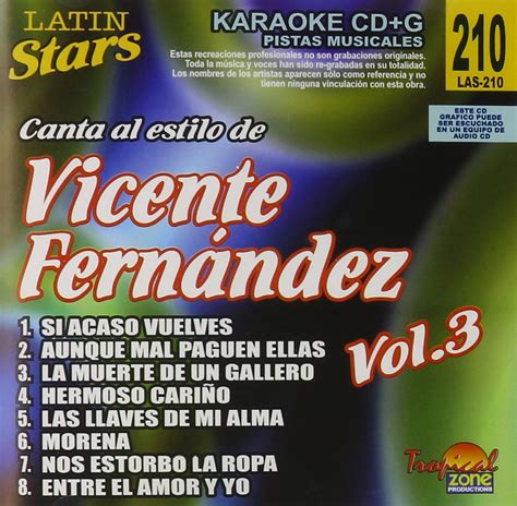 Fernandez, Vicente - Karaoke: Vicente Fernandez, Vol. 3 - Latin Stars Karaoke - Amazon.com Music