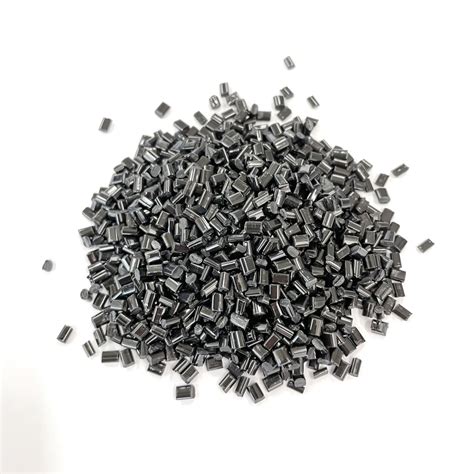 Black Recycled Pet Pellets Polyester Staple Fiber Grade Tradekorea