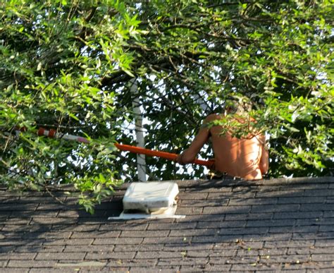 It S All Connected A Naked Man On My Roof