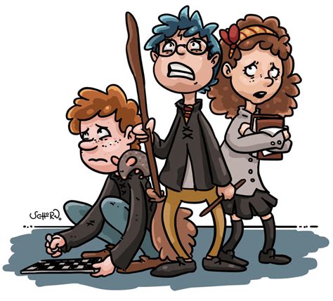 FanArt: Harry Ron Hermione by IrisSchorn on DeviantArt