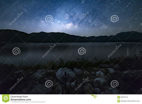 Peaceful Starry Night Sky Background Stock Photography | CartoonDealer ...