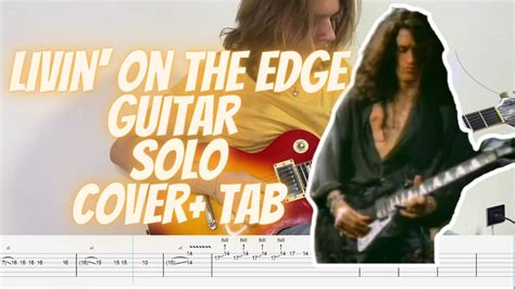 Livin On The Edge Aerosmith Guitar Solo Cover Tab Youtube