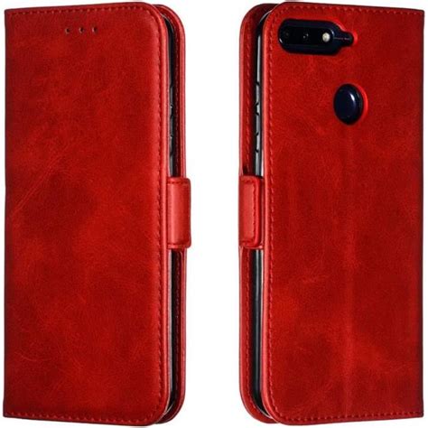 Coque Honor 7A Huawei Y6 2018 5 7 Pouces PU Cuir Couverture