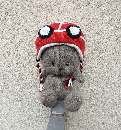 B Ren Teddyb R Pilot Gestrickt Retro Vintage Stil Cm Im Kanton Basel