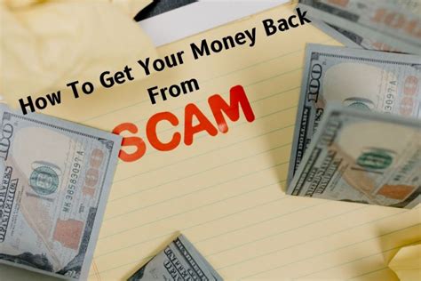 How To Get Your Money Back From A Scam Ani Articles