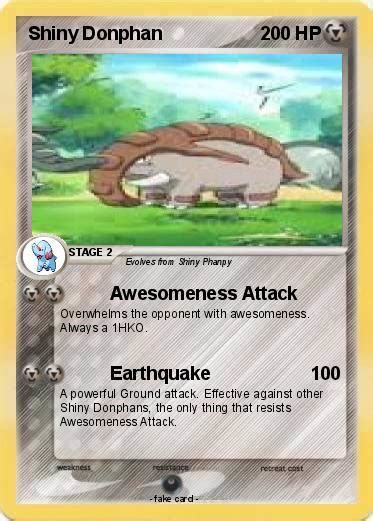 Pokémon Shiny Donphan 1 1 - Awesomeness Attack - My Pokemon Card