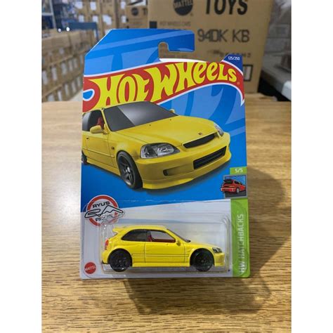 Hot Wheels 99 Honda Civic Type R Ek9 Hct98 Shopee Brasil