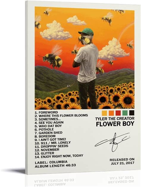 Amazon Eassl Flower Boy Album Cover Posters Poster Canvas Wall Art